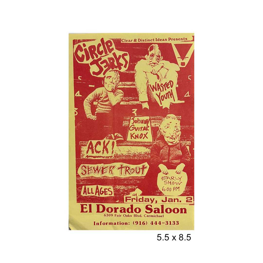 Sacramento punk flyer lot