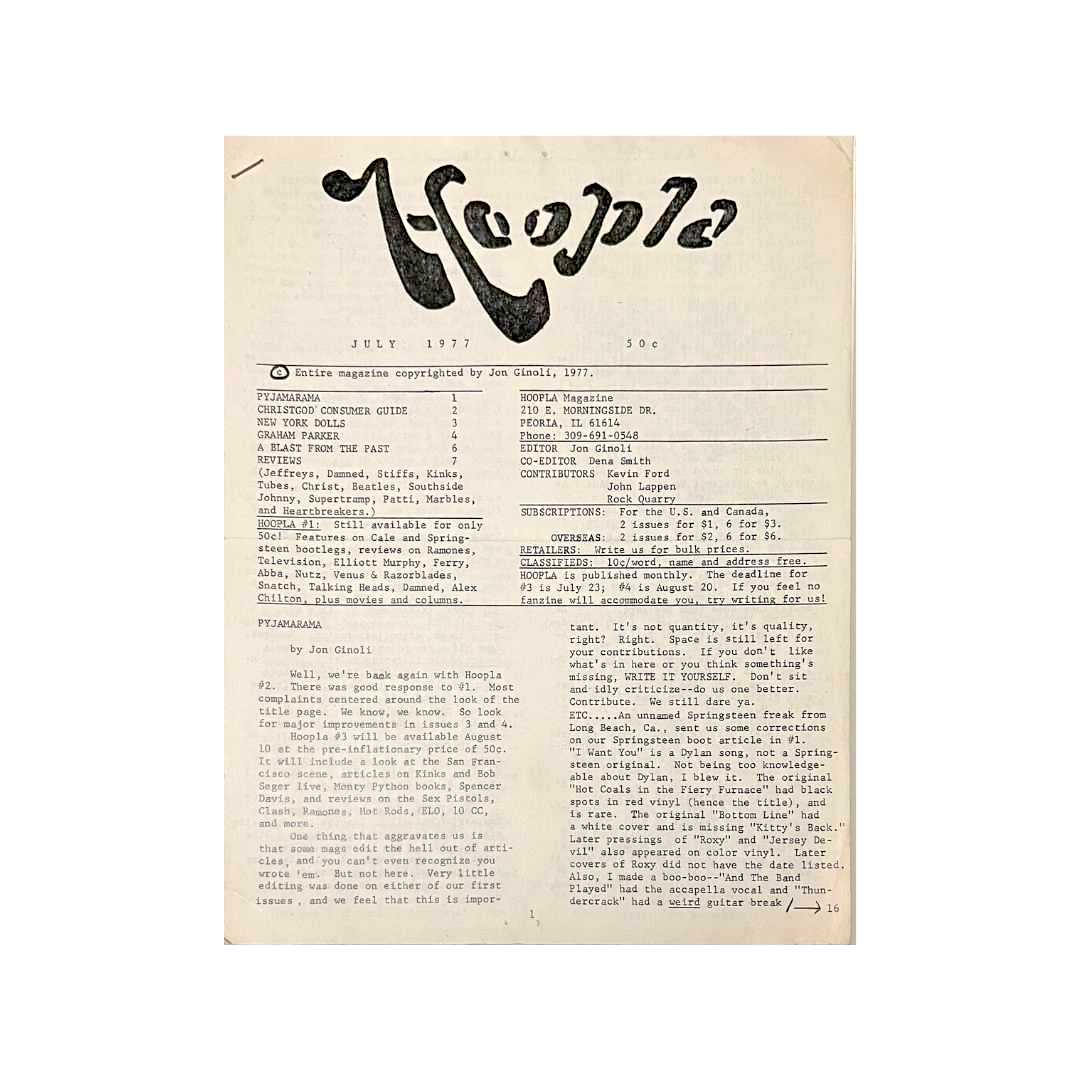 Hoopla fanzine