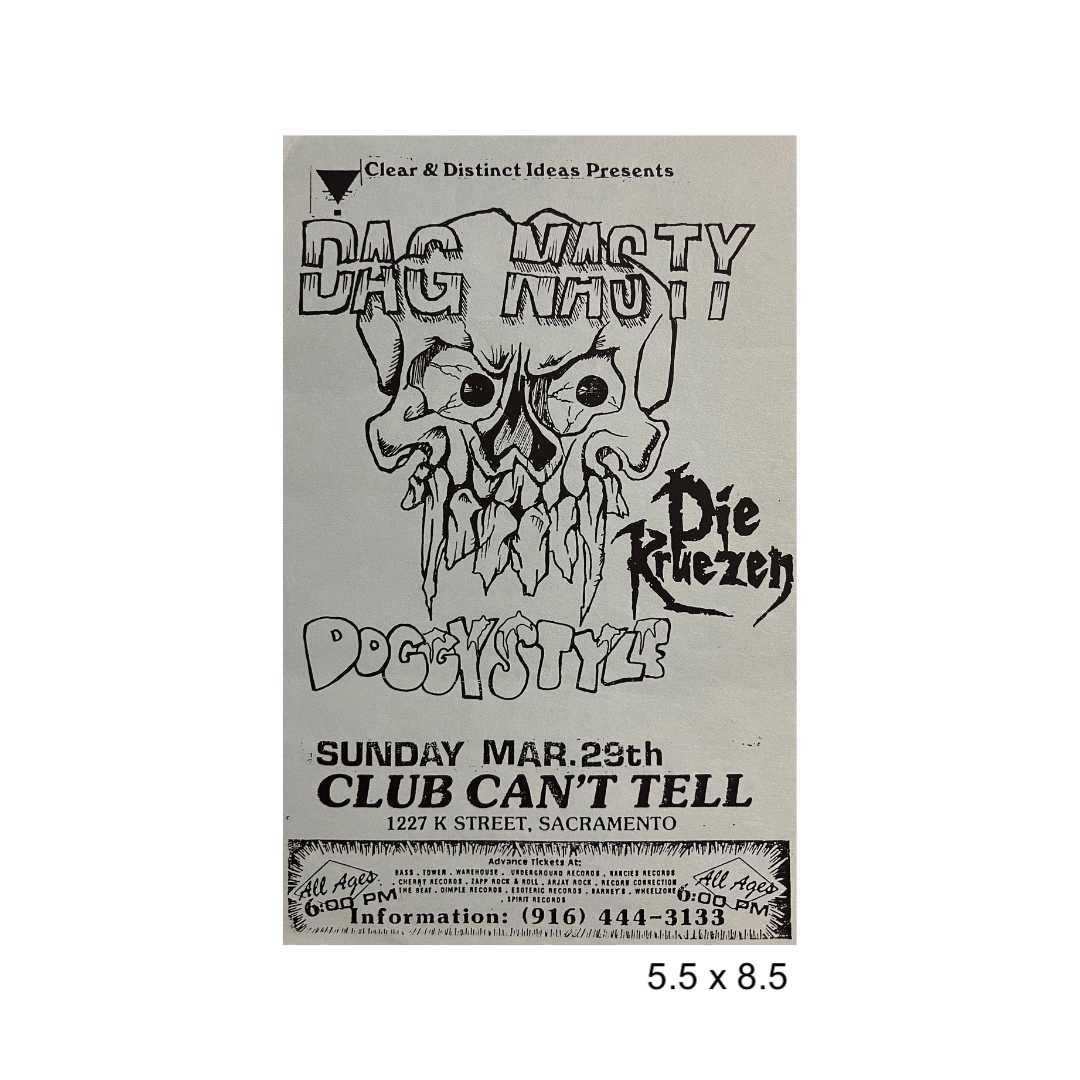 Sacramento punk flyer lot