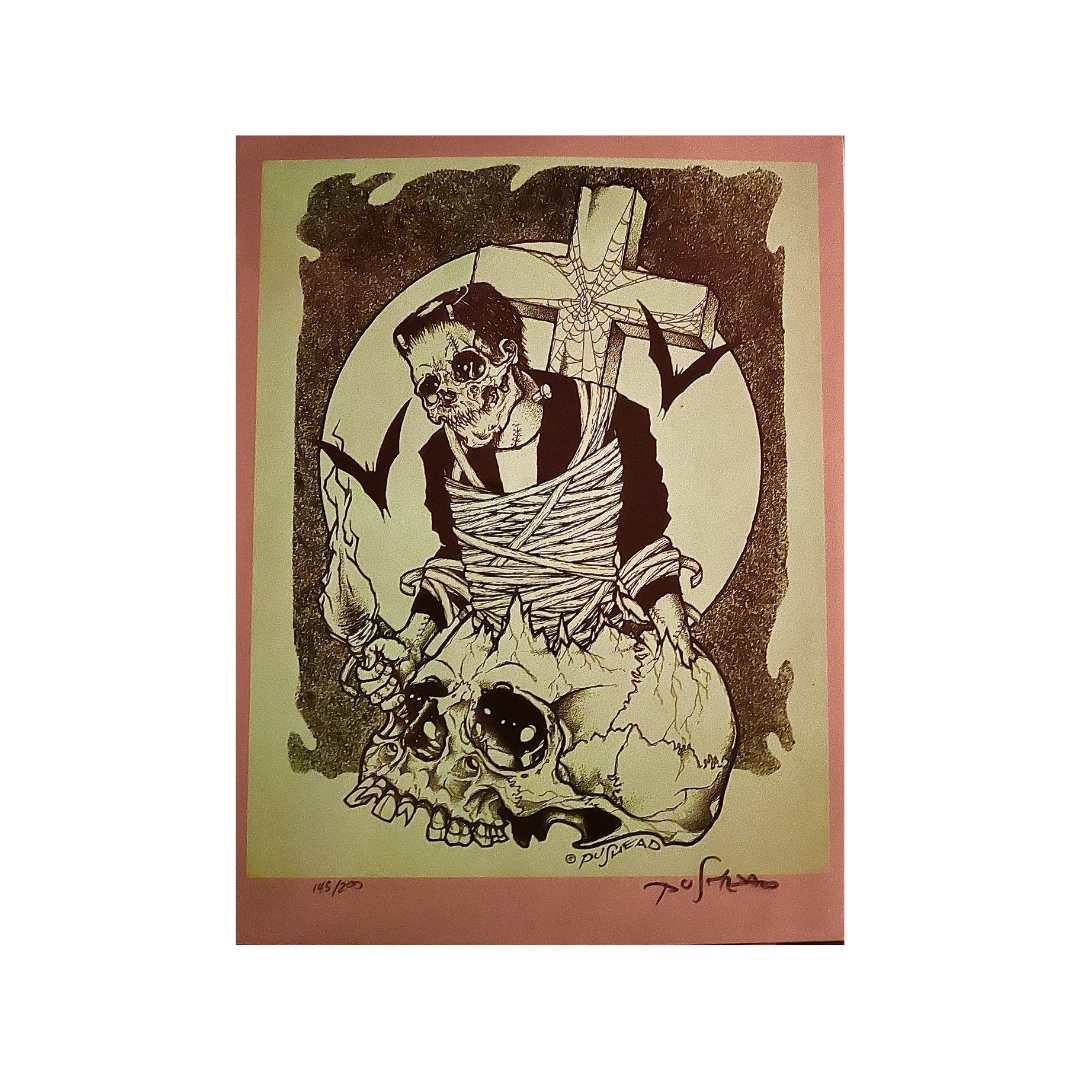 Pushead glow-in-the-dark print