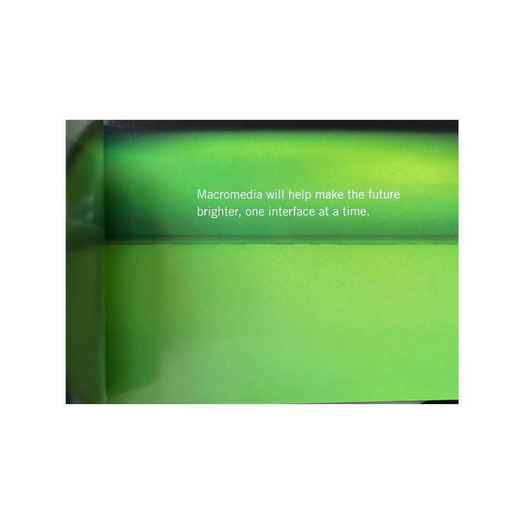 Macromedia promotional book
