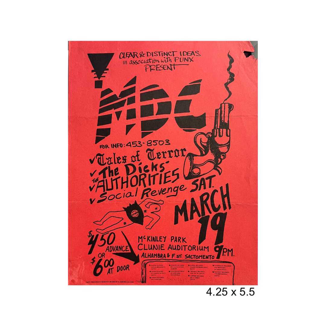 Sacramento punk flyer lot