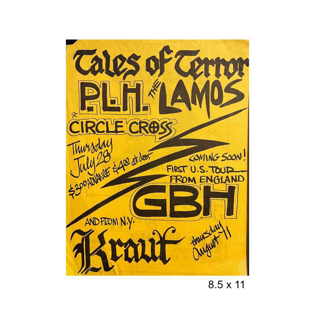 Sacramento punk flyer lot