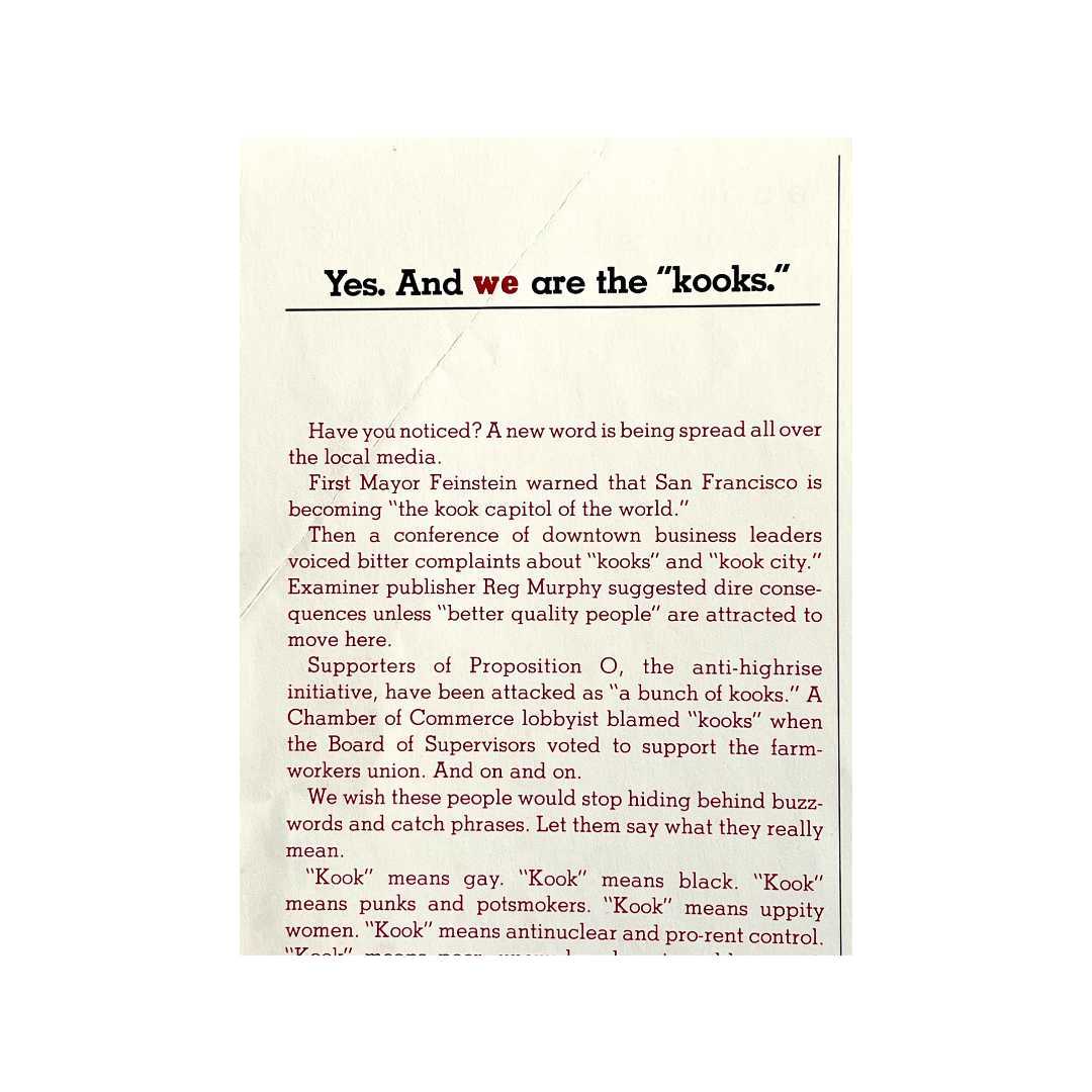 Dennis Peron for SF Supervisor