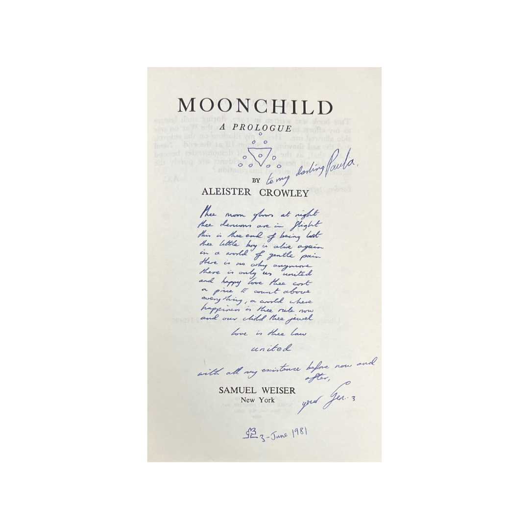 Moonchild (paperback, inscribed)