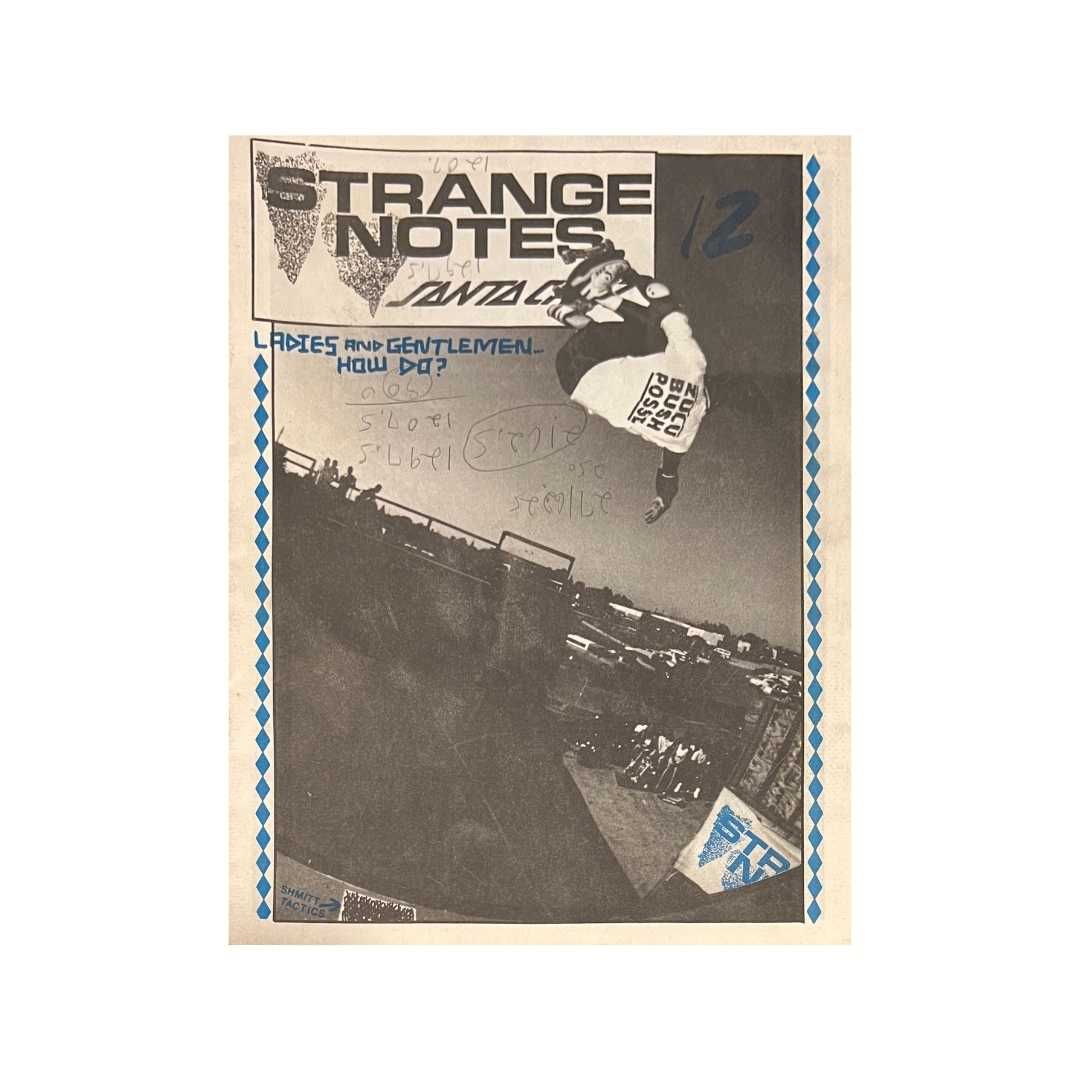 Strange Notes skate magazine